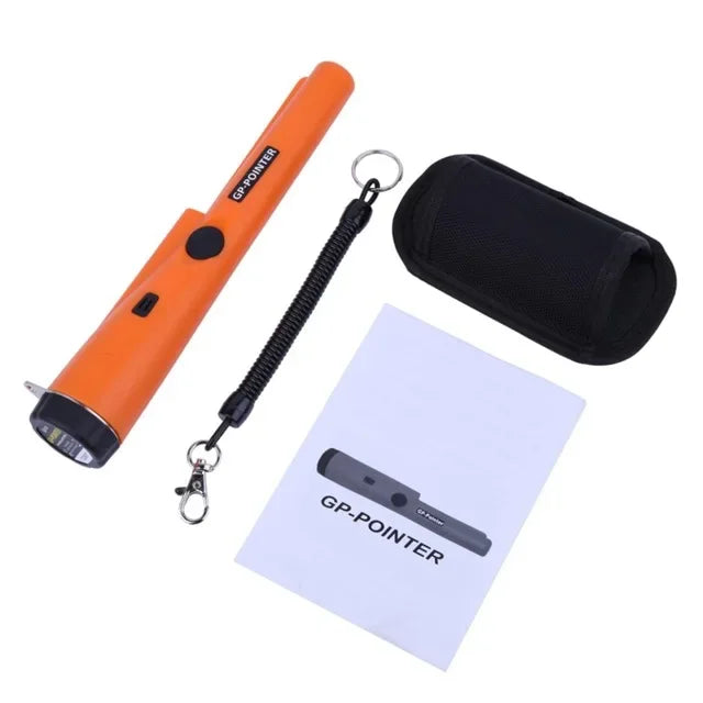 Metal Detector Pinpointer Handheld | 360° Side-Scan & Pinpoint Tip | Waterproof Gold, Coin & Relic Finder Tool