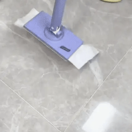 Microfiber Mop Set 16 Reusable Cloths | Ergonomic Handle | Bucket-Free Hygienic Cleaning for Hard Floors and Tile