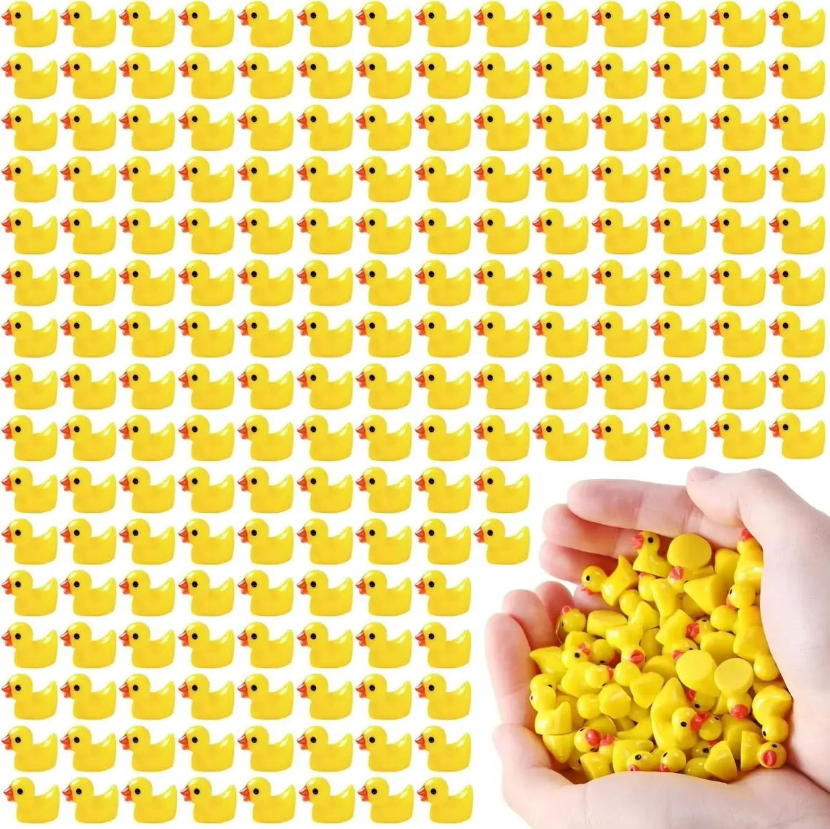 Mini Alien Duck Figurines Resin Set | 50-Piece Sci-Fi Style | Party Favours, Desk Decor, Halloween Displays & Craft Accents
