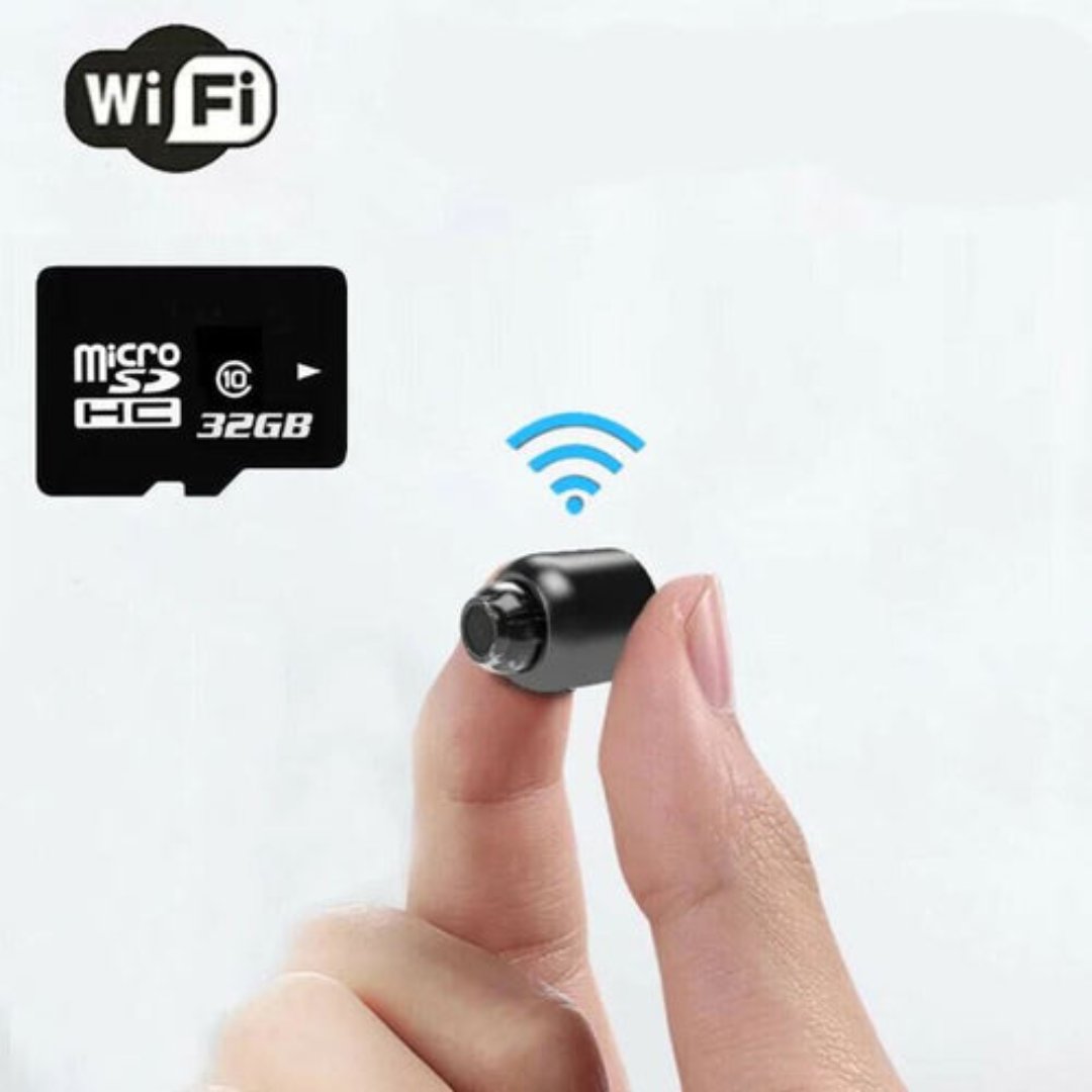 Mini Hidden Spy Camera Wireless | 1080p HD Video & Audio, IR Night Vision | Motion Alerts, Live App Streaming, MicroSD