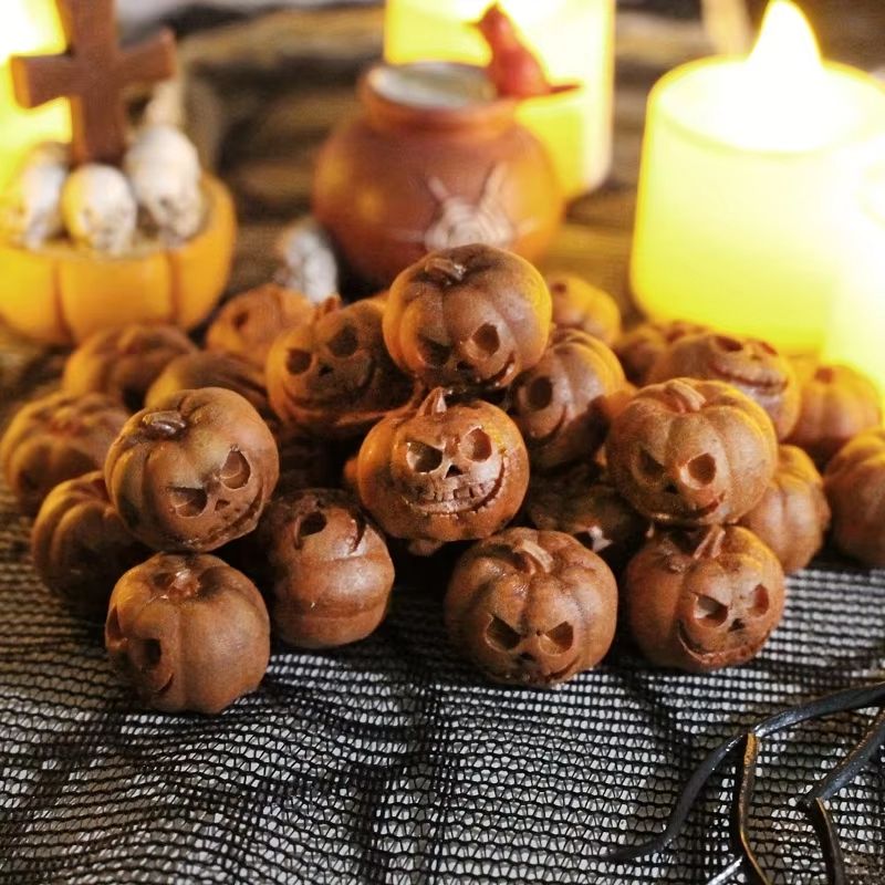 Mini Resin Pumpkins Set of 20 | Fall & Halloween Decor for Tables, Shelves & Wreaths | Reusable Resin Accent Pieces