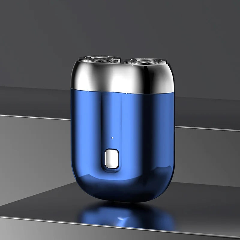 Mini USB Travel Shaver | Pocket-Size Dual Head Rotary Electric Razor