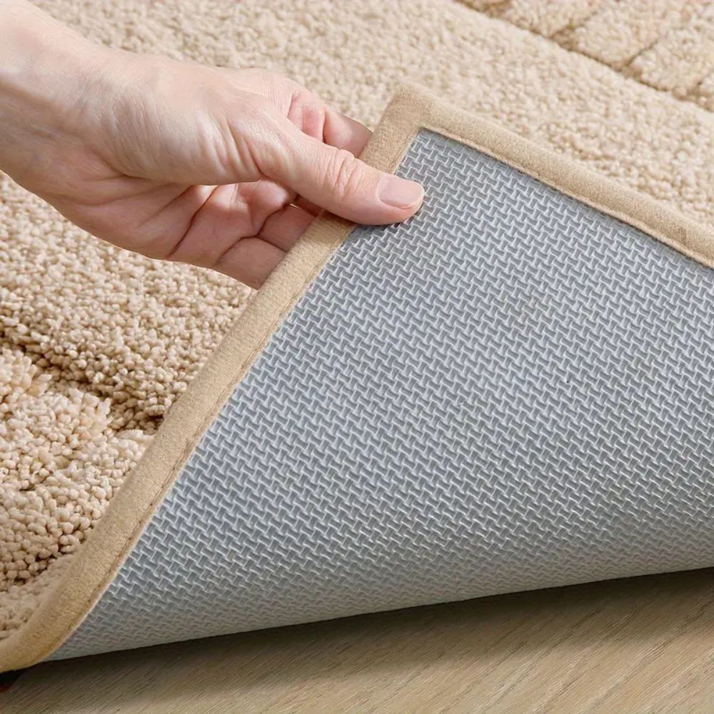 Minimalist Stripe - Non-Slip Bath Mat - Soft Flocking Material