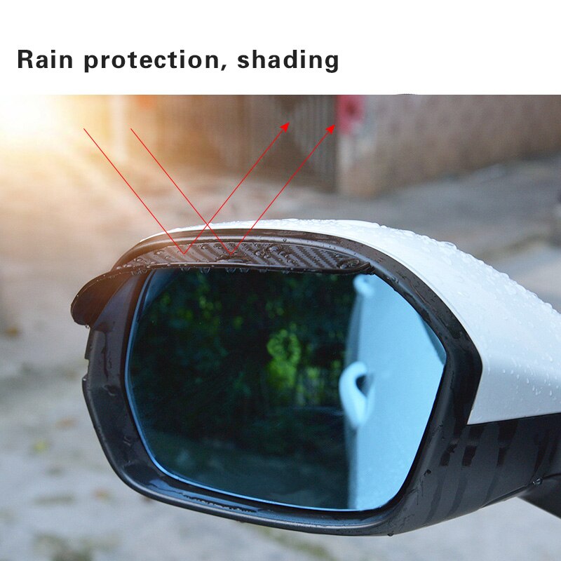Mirror Rain Protector Flexible PVC Universal with Rain-Channelling Shape