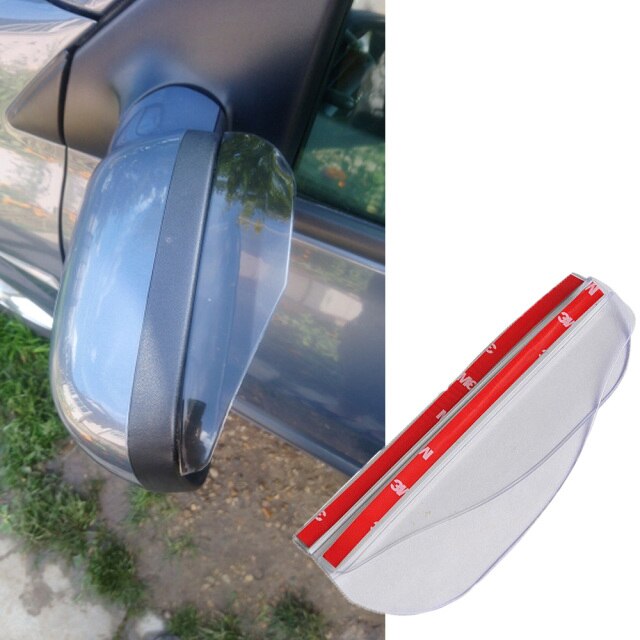 Mirror Rain Protector Flexible PVC Universal with Rain-Channelling Shape