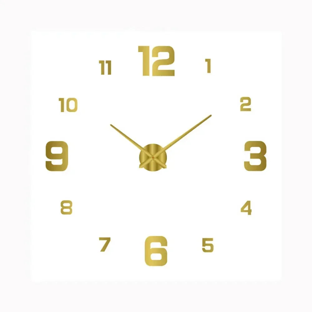 Modern Wall Clock | Raised Numerals, Glowing Centre Disc