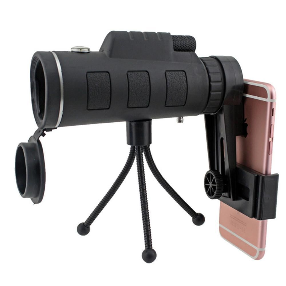 Monocular Telescope 12X50 Waterproof BAK4 with Smartphone Adapter