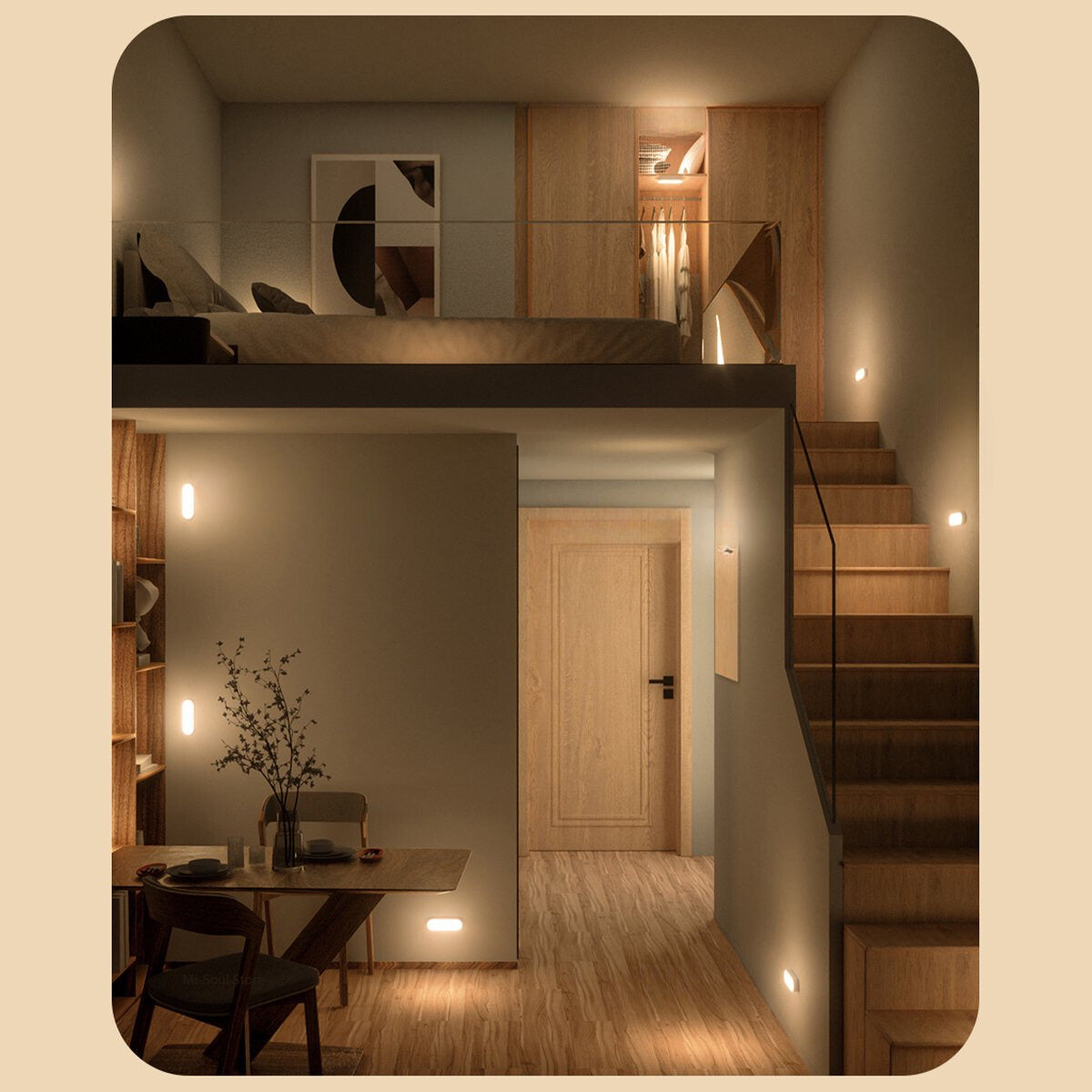 Motion Detector Lights | Rechargeable, Wide Diffused Panel