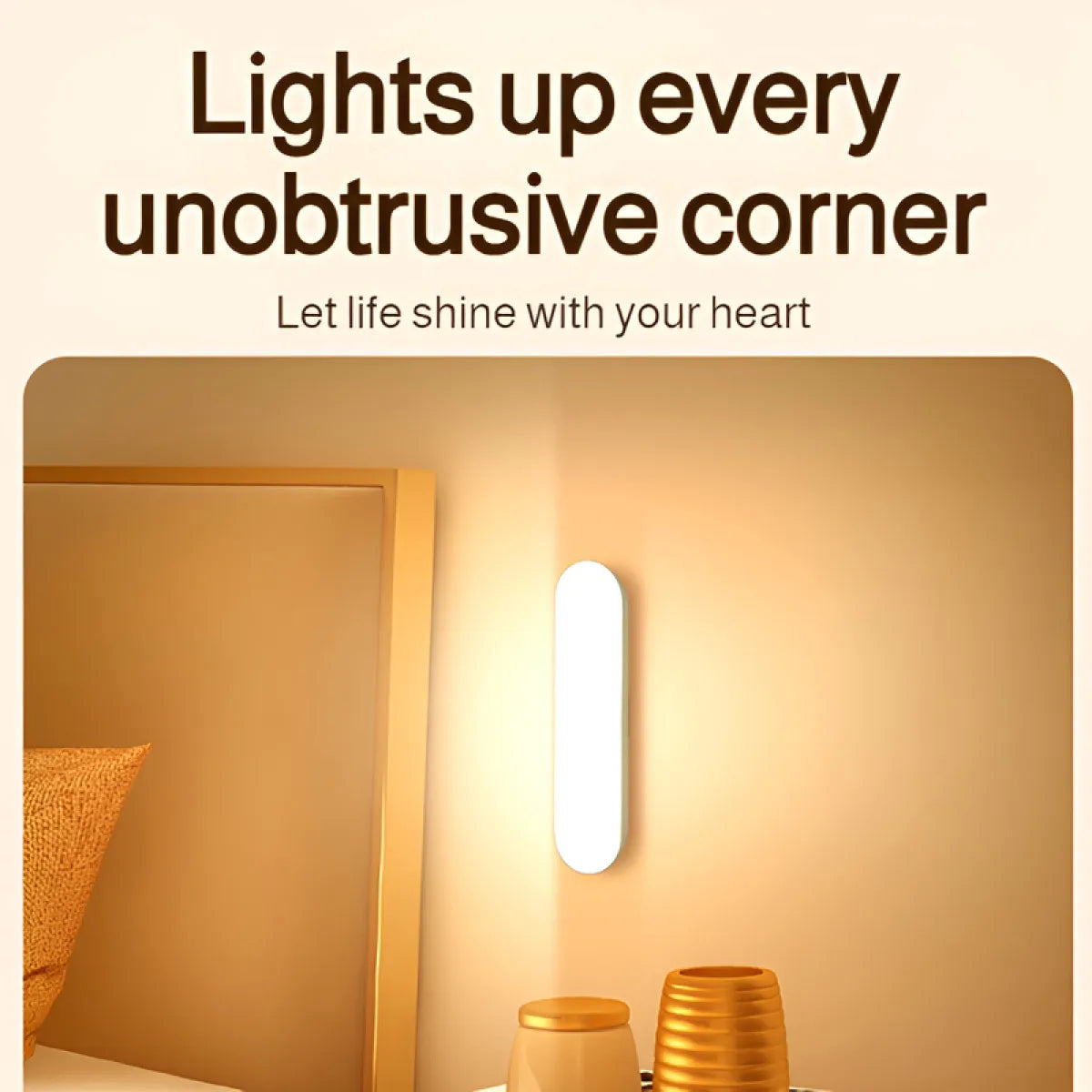 Motion Detector Lights | Rechargeable, Wide Diffused Panel