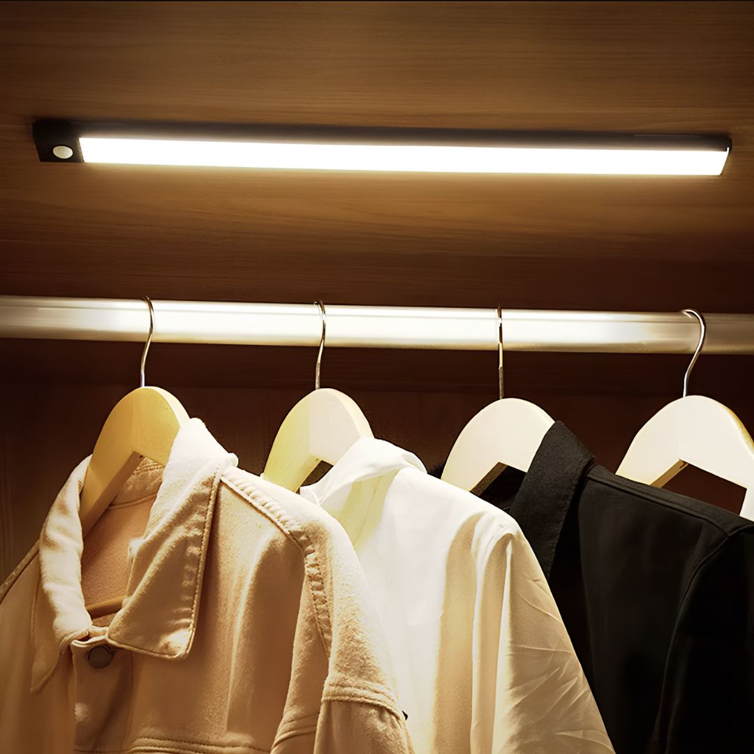 Motion Sensor LED Light Bar | Warm/Natural/Cool Tones | Magnetic Mount, Dimmable, No Wiring