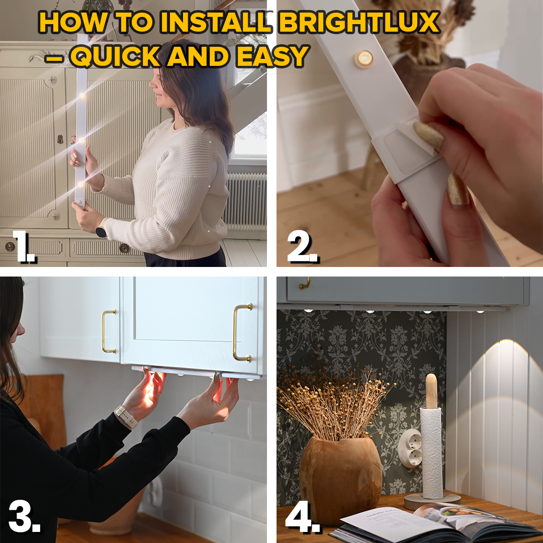 Motion Sensor Light Aluminium | Wireless Magnetic Mount, 30-Day Battery | Adjustable Brightness & Colour Modes