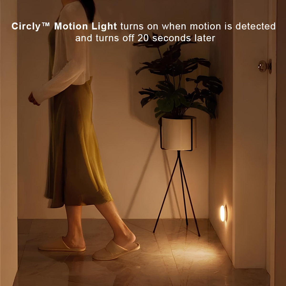 Motion Sensor Night Light | Auto On/Off Detection | USB or Battery Powered, Tool-Free Install, 2/4/8 Pack Options Available