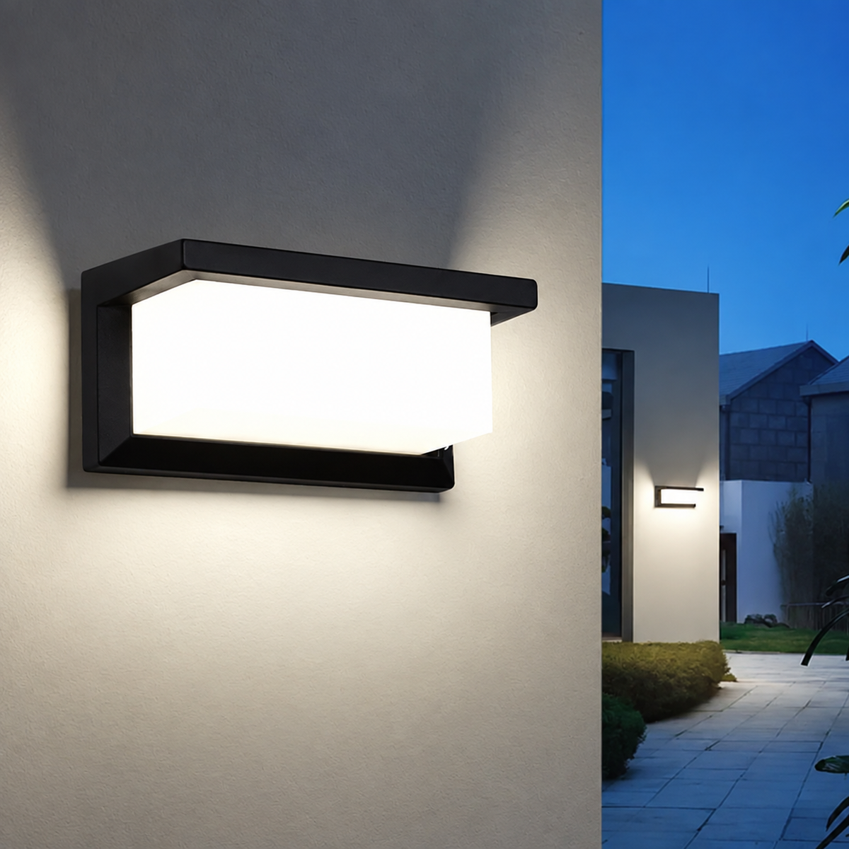 Motion Sensor Wall Light Outdoor Weatherproof Aluminium PC with 18 W LED