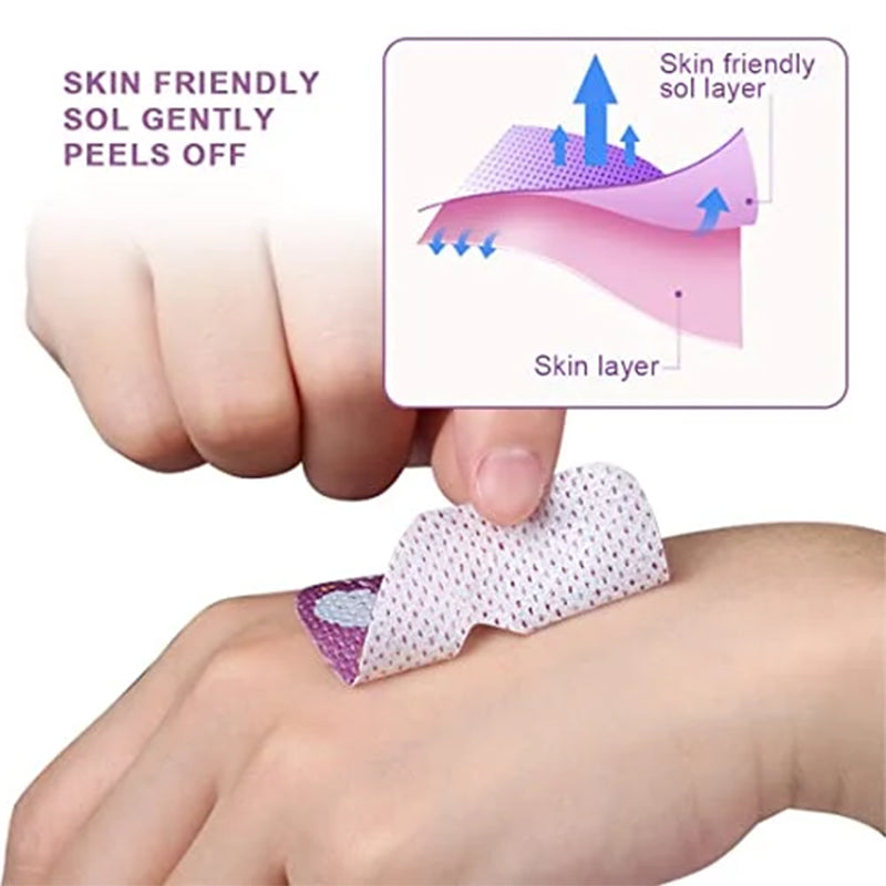 Mouth Tape Patches, 30-Piece Set, Breathable Nonwoven Fabric, 2 Sizes