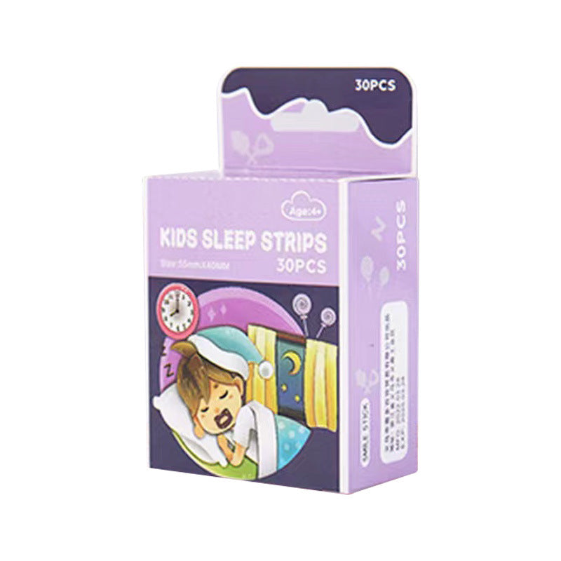 Mouth Tape Patches, 30-Piece Set, Breathable Nonwoven Fabric, 2 Sizes