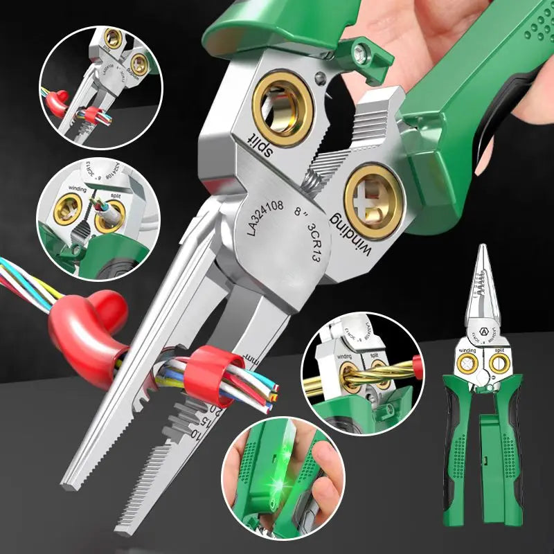 Multi-Function Wire Stripper | 8-in-1 LED Cutter