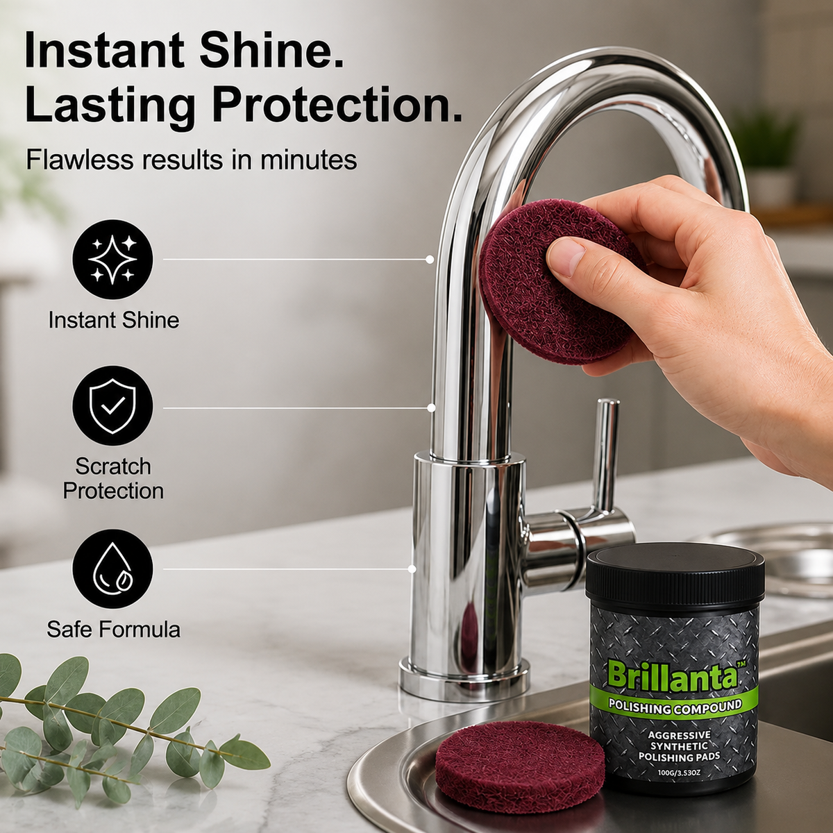 Multi-Surface Restoration Polish Metal Stone with Protective Shield