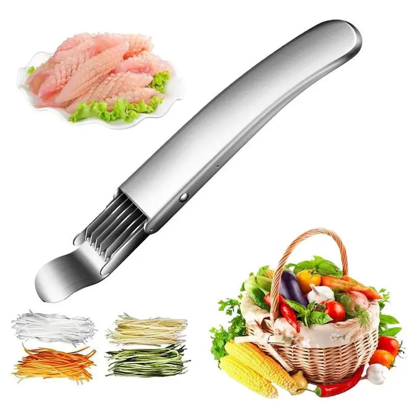 Multifunctional Vegetable Slicer | Five Blade Scoring Tool