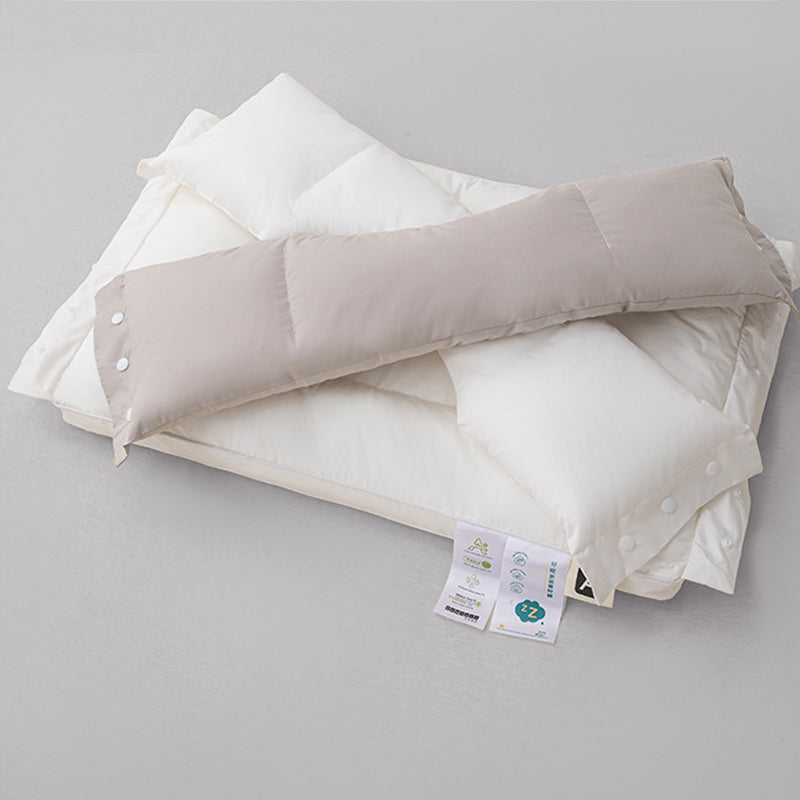 Neck Support Pillow Dual-Zone Adjustable Antibacterial with Washable Cover