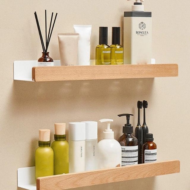 No Drill Storage Rack | Raised Front Lip, Slim Brackets