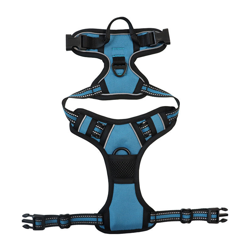 No-Pull Dog Harness Reflective Adjustable Breathable with Metal D-Rings