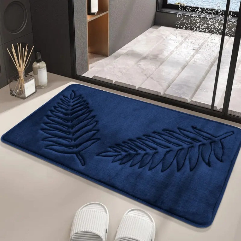 Non-Slip Bath Mat Set - Memory Foam & Velvet Surface