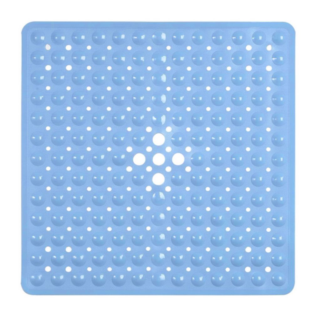 Non Slip Bath Mat Square | Suction Base, Drain Holes