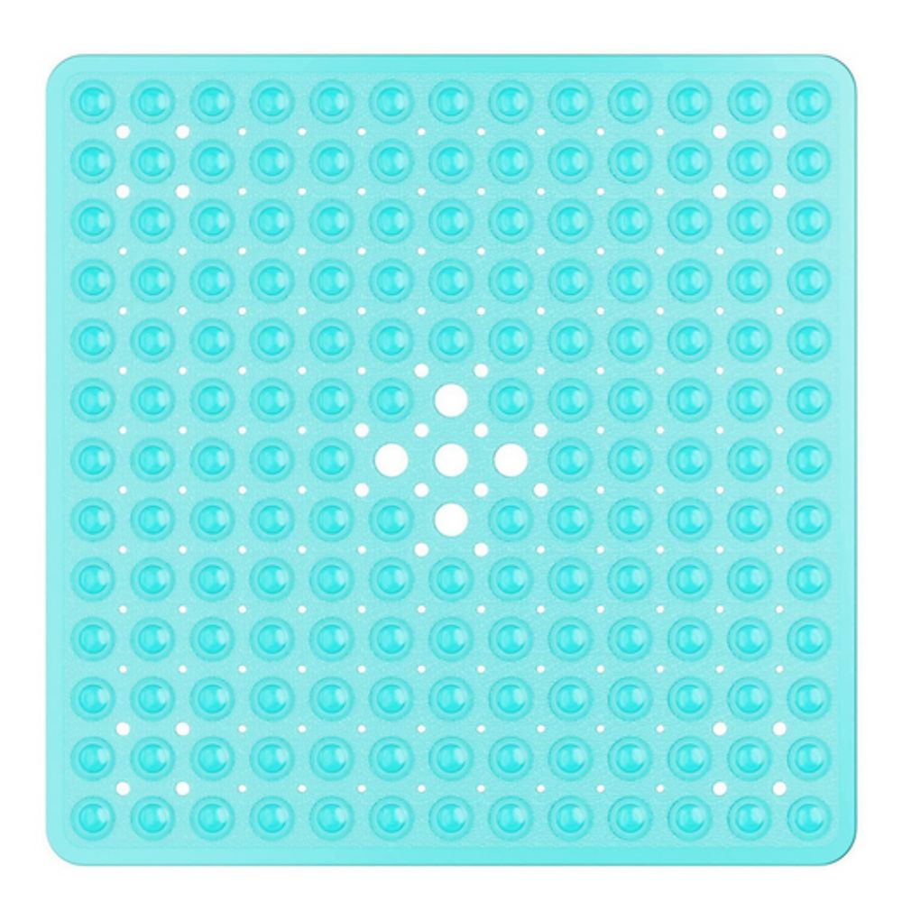 Non Slip Bath Mat Square | Suction Base, Drain Holes