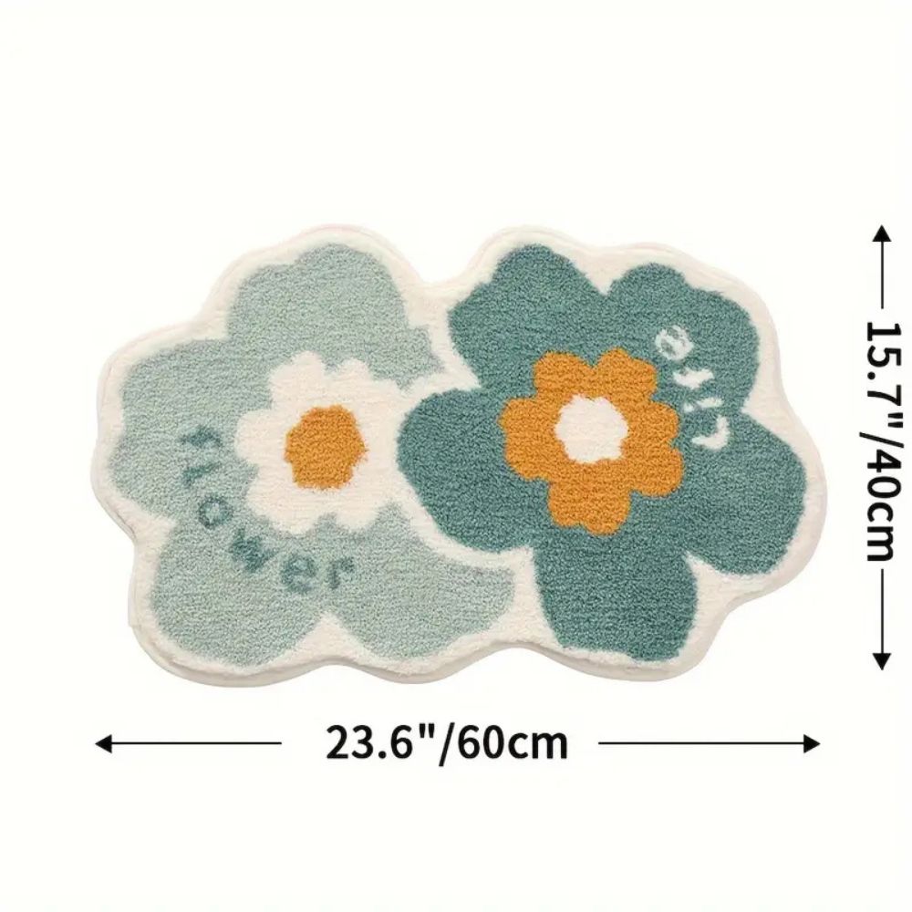 Non Slip Bath Mat - Ultra-Soft Microfiber, Quick Drying