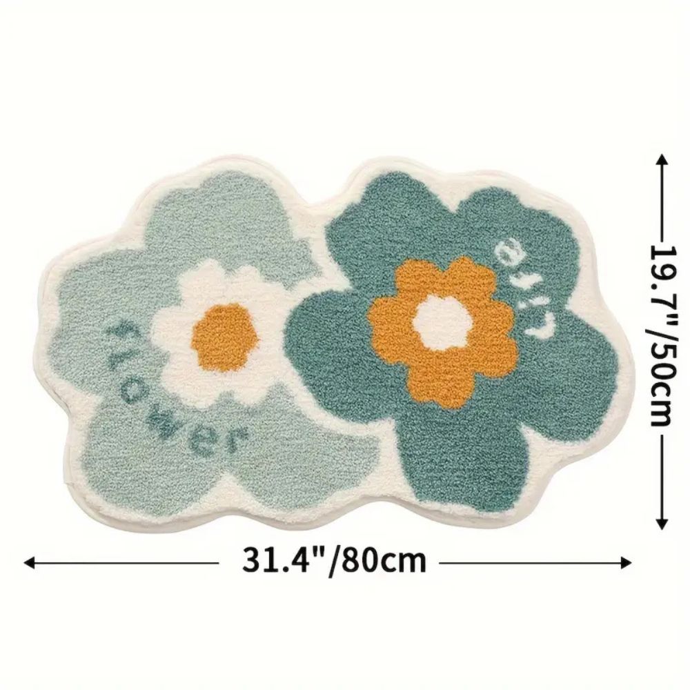 Non Slip Bath Mat - Ultra-Soft Microfiber, Quick Drying
