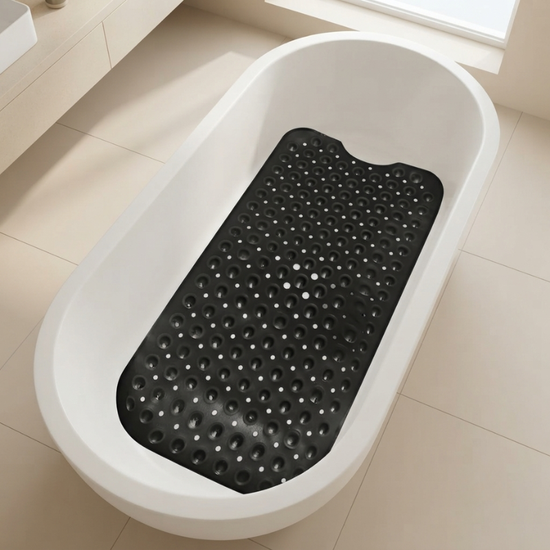 Non Slip Bathtub Mat | Suction Base, Drainage Holes