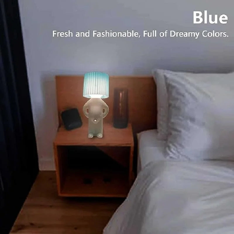 Novelty Figure LED Night Light Lamp | Plastic Frame with Plug-In Base | Soft Ambient Glow for Decor and Reading