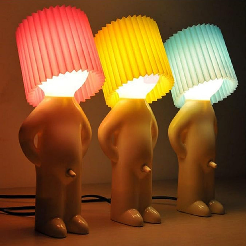 Novelty Figure LED Night Light Lamp | Plastic Frame with Plug-In Base | Soft Ambient Glow for Decor and Reading