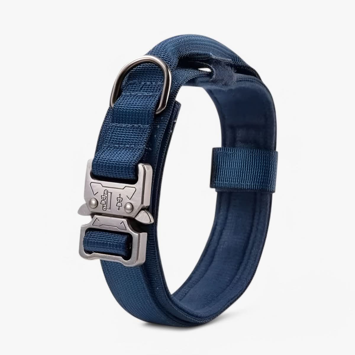 Nylon Dog Collar | Adjustable Tactical Collar with Patch Panel