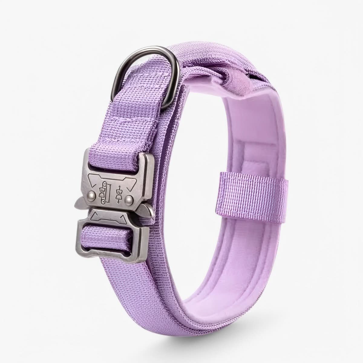 Nylon Dog Collar | Adjustable Tactical Collar with Patch Panel
