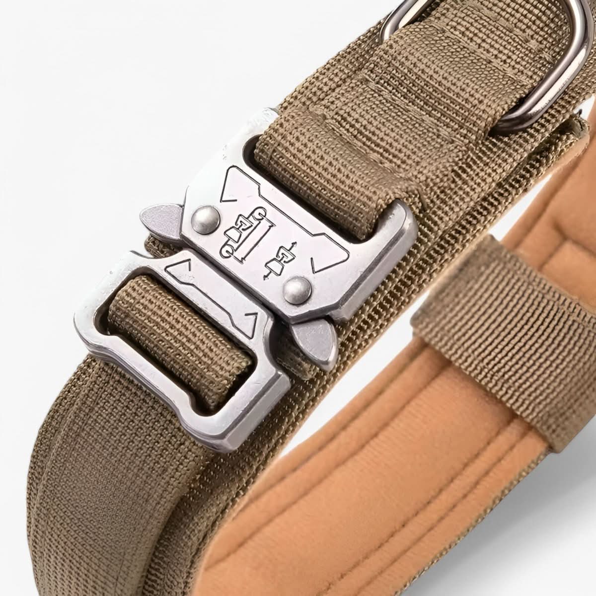 Nylon Dog Collar | Adjustable Tactical Collar with Patch Panel