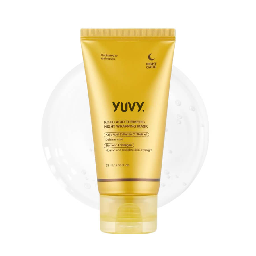Peel-Off Face Mask for Dark Spots | Kojic Acid, Turmeric & Marine Collagen | Brightens & Evens Skin Tone Naturally