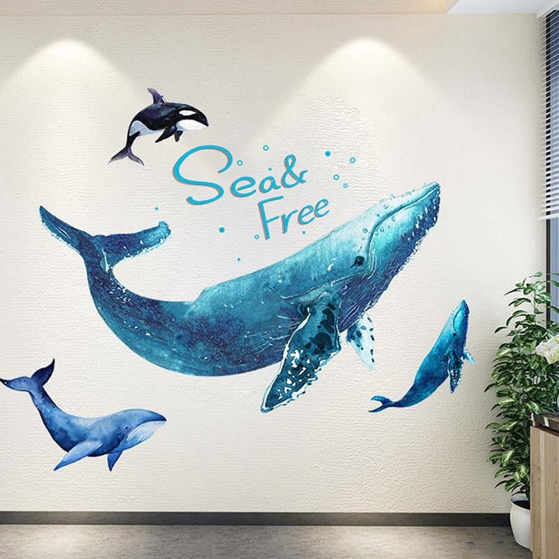 Peel-and-Stick Wall Sticker Waterproof PVC Removable with Residue-Free Removal