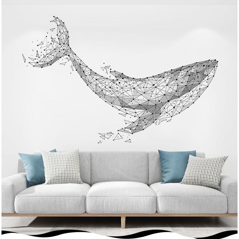 Peel-and-Stick Wall Sticker Waterproof PVC Removable with Residue-Free Removal