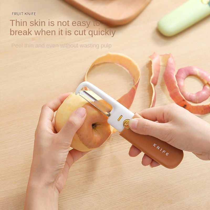 Peeler Knife 2-in-1 Stainless Steel Vegetable with Ergonomic Handle