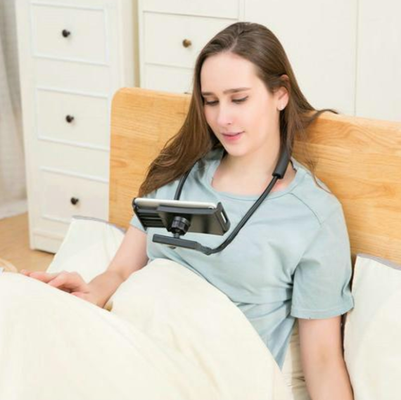 Phone Holder Stand Flexible Gooseneck Universal with 360-Degree Rotation