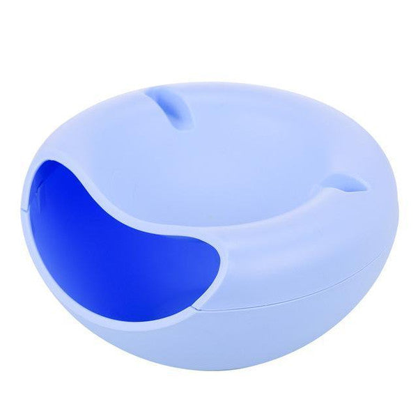 Pistachio Nut Bowl with Shell Storage | Dual Compartment Snack Organiser | Built-In Phone Stand, Decorative Bowl