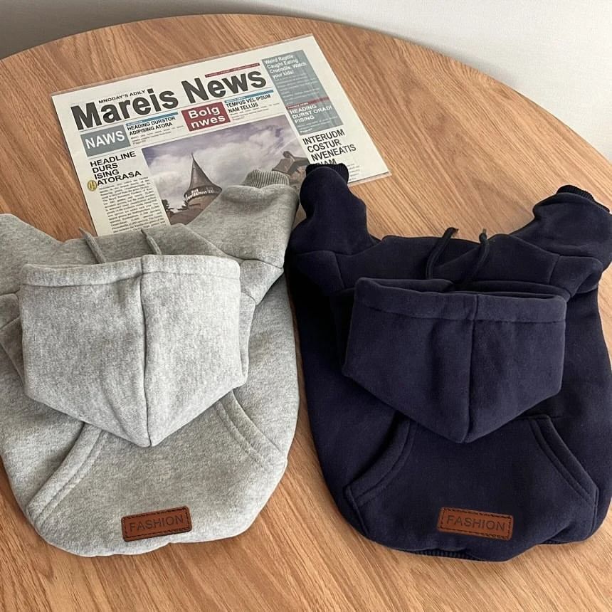 Plush Dog Hoodie | Soft Fleece Lining for Small Breeds | Warm Cosy Fit for Autumn, Winter and Early Spring Walks