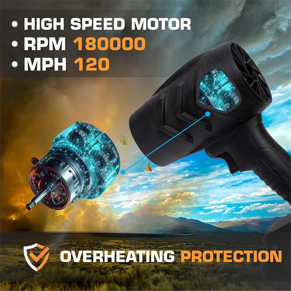 Portable Dust Cleaner | Cordless Blower, Slide-In Battery