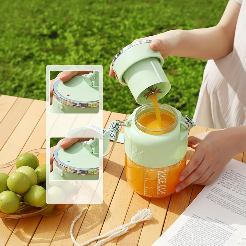 Portable Electric Blender | Graduated Jar, Clip-Down Lid