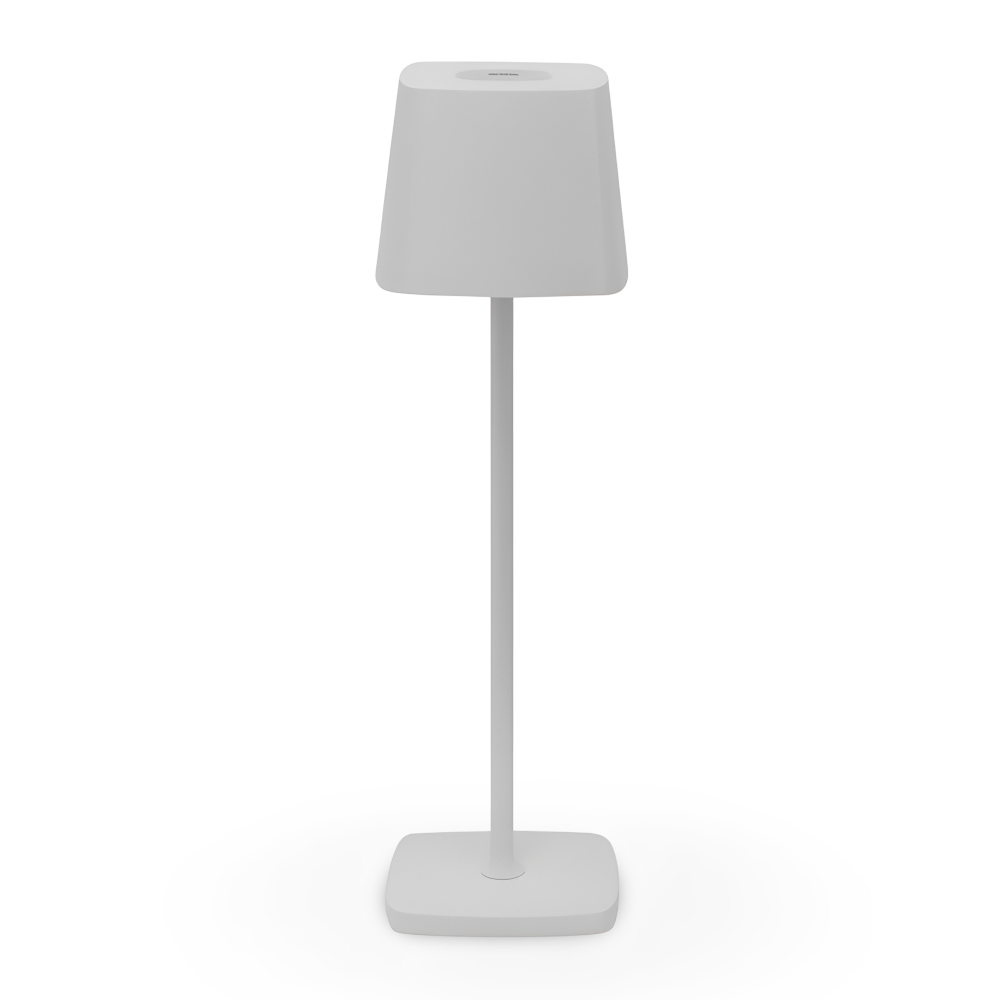 Portable LED Table Lamp Aluminium Alloy 10.5 x 37 cm | Black, White or Brown | Cordless Touch Dimming, 12-Hour Battery