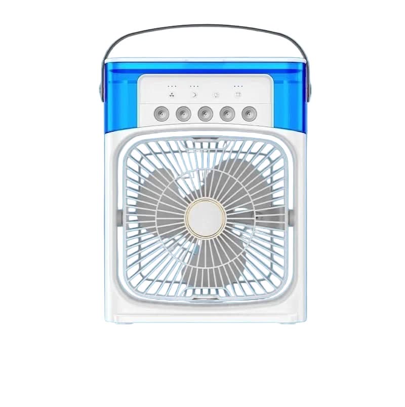 Portable Mini Humidifier Fan | Square Grille, Carry Handle
