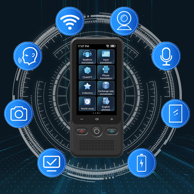 Portable Translator Device | Real-Time Voice & Photo Translation in 138 Languages | Touchscreen, Camera & Long Battery Life