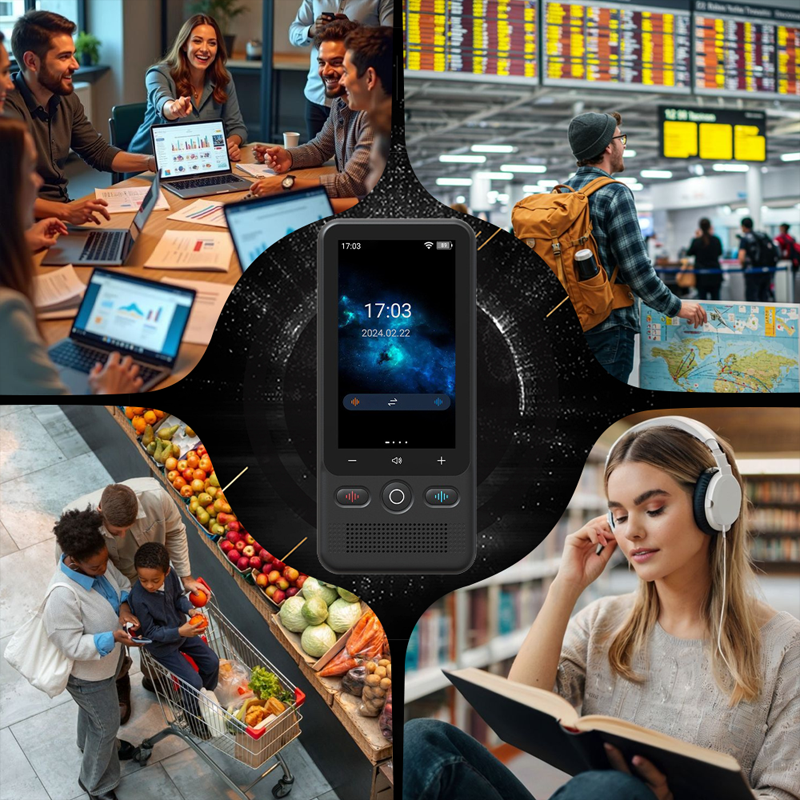 Portable Translator Device | Real-Time Voice & Photo Translation in 138 Languages | Touchscreen, Camera & Long Battery Life