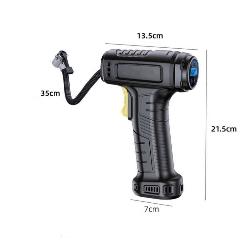 Portable Tyre Inflator Cordless | Digital Pressure Display & Auto Shut-Off | 35L/min Fast Inflation with LED Light